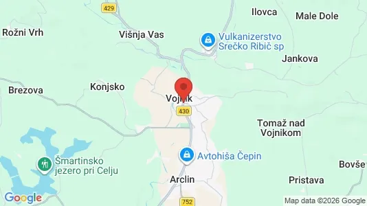 Varastot Vuokrattavana i Vojnik - Kuva Google Street Viewstä