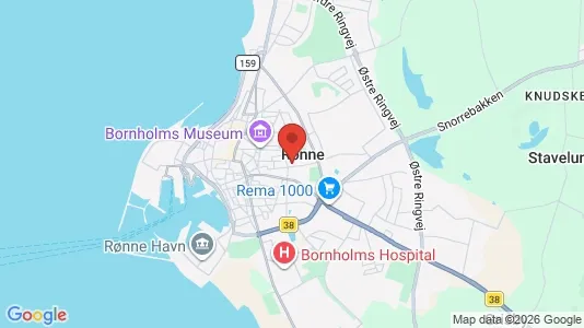 Butikklokaler til leie i Rønne – Bilde fra Google Street View