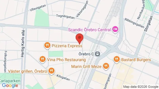 Clinics Vuokrattavana i Örebro - Kuva Google Street Viewstä