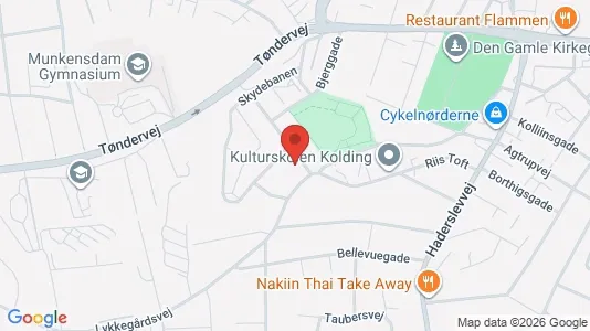Lokaler til salgs i Kolding - kort over placeringen