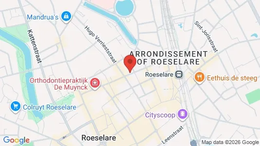 Office spaces for rent i Roeselare - kort over placeringen