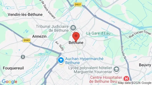Varastot Vuokrattavana i Béthune - Kuva Google Street Viewstä
