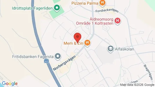 Toimistotilat Vuokrattavana i Fagersta - Kuva Google Street Viewstä