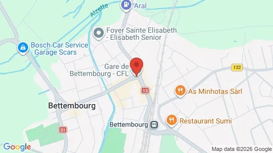 Varastot Vuokrattavana i Bettembourg - Kuva Google Street Viewstä