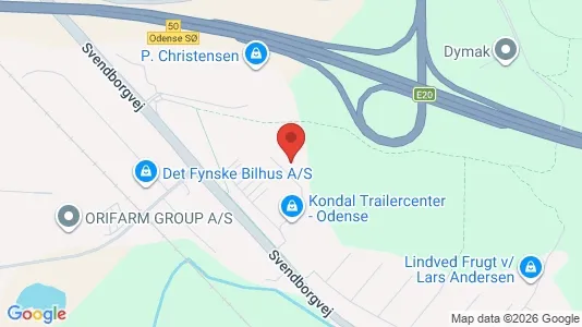 Varastot Vuokrattavana i Odense S - Kuva Google Street Viewstä