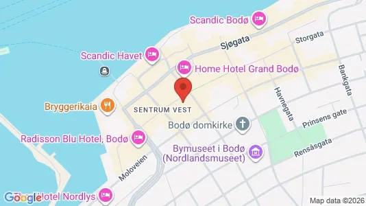 Lokaler til leje i Bodø - Foto fra Google Street View