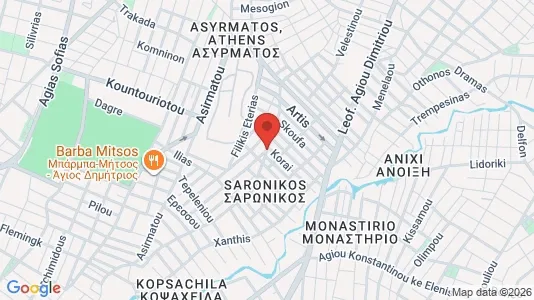 Lokaler til leie i Agios Dimitrios - kort over placeringen