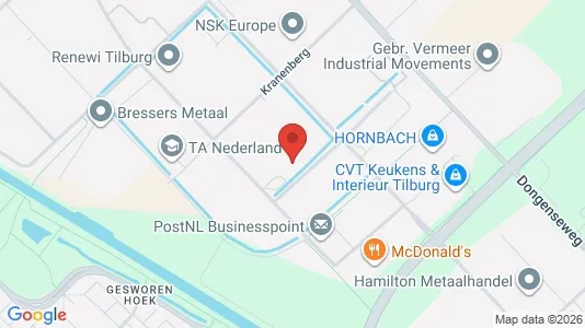 Kontorer til leie i Tilburg – Bilde fra Google Street View