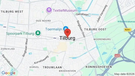 Ladenlokale zur Miete i Tilburg – Foto von Google Street View