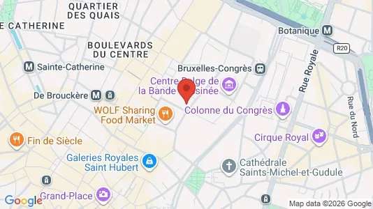 Bedrijfsruimtes te huur i Stad Brussel - kort over placeringen