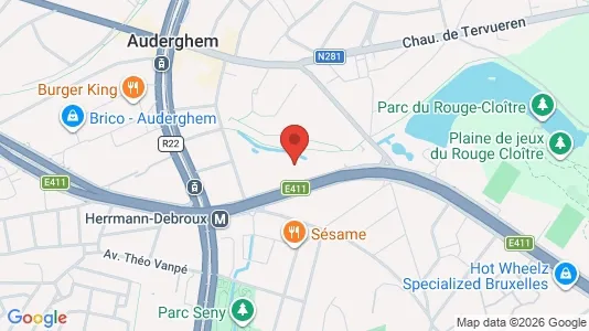 Lokaler til leie i Brussel Oudergem – Bilde fra Google Street View