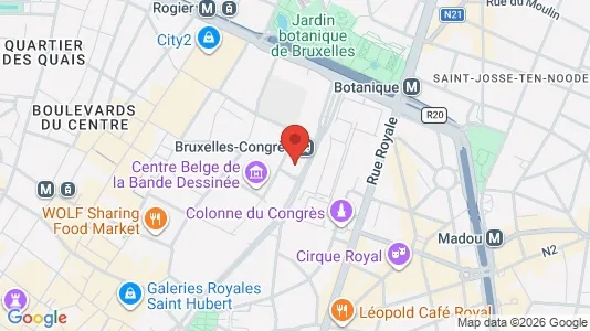 Gewerbeflächen zur Miete i Stad Brussel – Foto von Google Street View