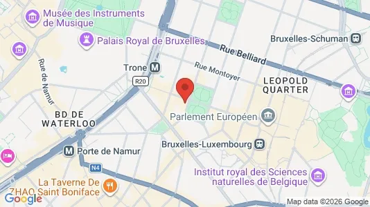 Commercial properties for rent i Stad Brussel - kort over placeringen