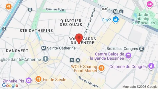 Lokaler til leie i Stad Brussel – Bilde fra Google Street View
