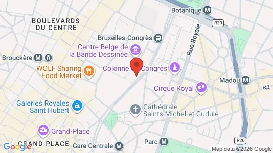 Lokaler til leie i Stad Brussel – Bilde fra Google Street View