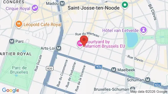 Commercial properties for rent i Stad Brussel - kort over placeringen