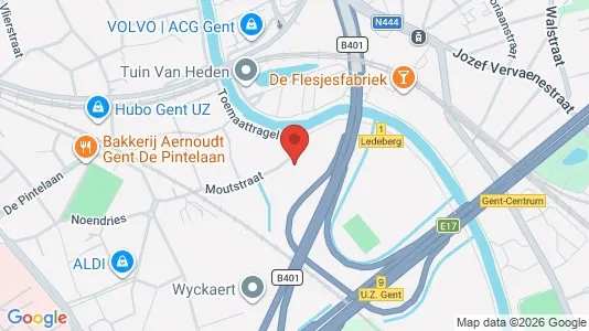 Gewerbeflächen zur Miete i Stad Gent – Foto von Google Street View