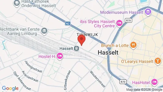 Gewerbeflächen zur Miete i Hasselt - kort over placeringen