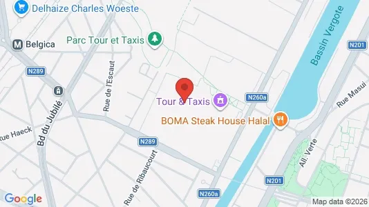 Commercial properties for rent i Stad Brussel - kort over placeringen