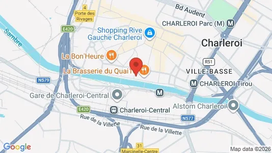 Lokaler til leie i Charleroi – Bilde fra Google Street View