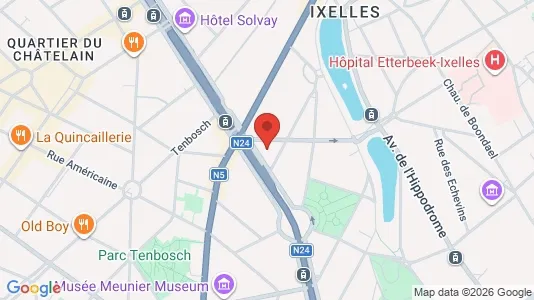Lokaler til leie i Brussel Elsene – Bilde fra Google Street View
