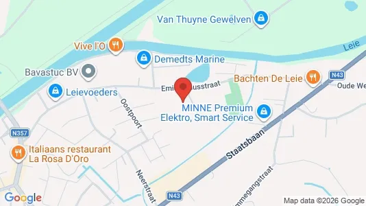 Företagslokaler för uthyrning i Waregem – Foto från Google Street View