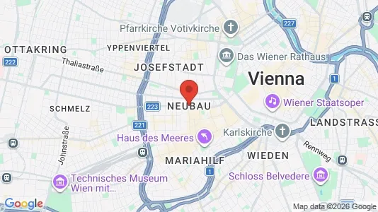 Büros zur Miete i Wien Neubau - kort over placeringen