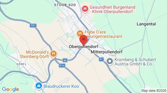 Værkstedslokaler til leje i Oberpullendorf - Foto fra Google Street View