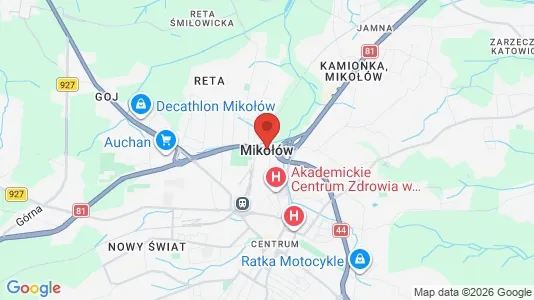 Varastot Vuokrattavana i Mikołowski - Kuva Google Street Viewstä