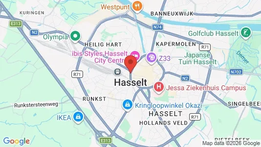 Varastot Vuokrattavana i Hasselt - Kuva Google Street Viewstä