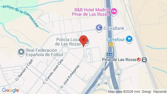 Büros zur Miete i Las Rozas de Madrid - kort over placeringen