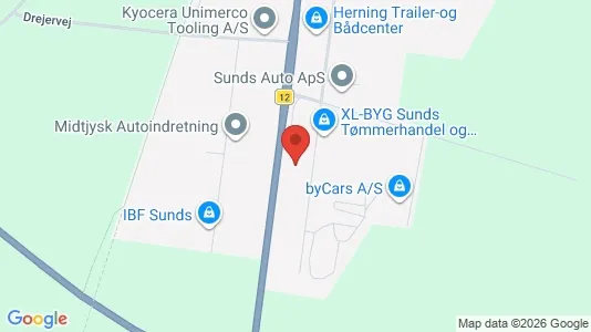 Lagerlokaler til salg i Sunds - Foto fra Google Street View