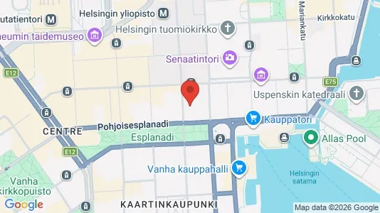 Lokaler til leje i Helsinki Eteläinen - kort over placeringen