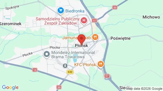 Varastot Vuokrattavana i Płoński - Kuva Google Street Viewstä