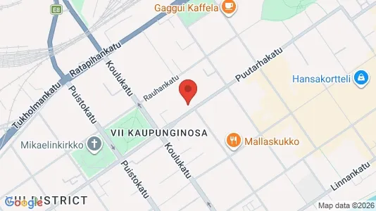 Kontorslokaler för uthyrning i Åbo - kort over placeringen