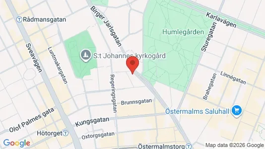 Kontorlokaler til leje i Östermalm - Foto fra Google Street View