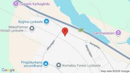 Lokaler til leje i Lycksele - Foto fra Google Street View