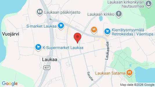Commercial properties for sale i Laukaa - kort over placeringen