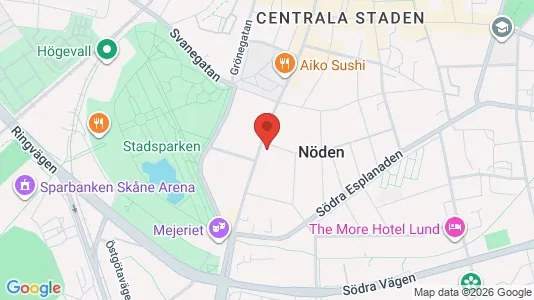 Nieruchomości komercyjne Do wynajęcia i Lund - kort over placeringen