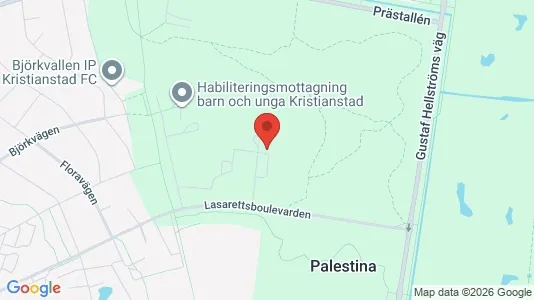 Lokaler til leie i Kristianstad - kort over placeringen