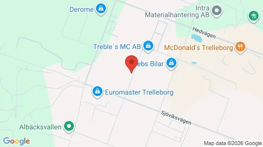 Liikekiinteistöt Vuokrattavana i Trelleborg - Kuva Google Street Viewstä
