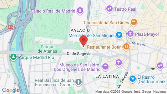 Coworking spaces zur Miete i Madrid Centro – Foto von Google Street View