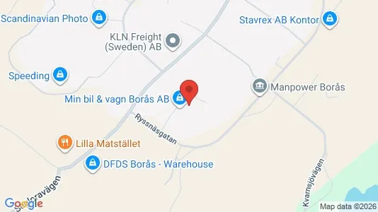 Lagerlokaler til leje i Borås - Foto fra Google Street View