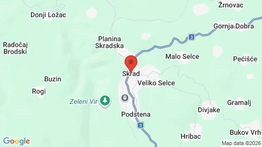 Nieruchomości komercyjne Na sprzedaż i Skrad - kort over placeringen