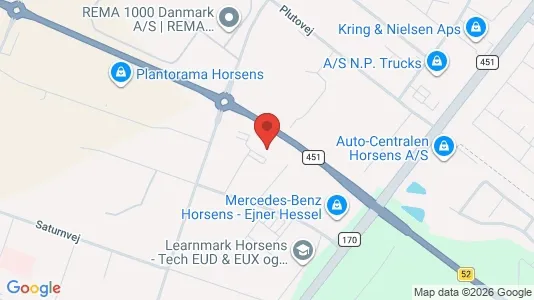 Büros zur Miete i Horsens – Foto von Google Street View