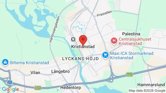 Office spaces for rent i Kristianstad - Photo from Google Street View