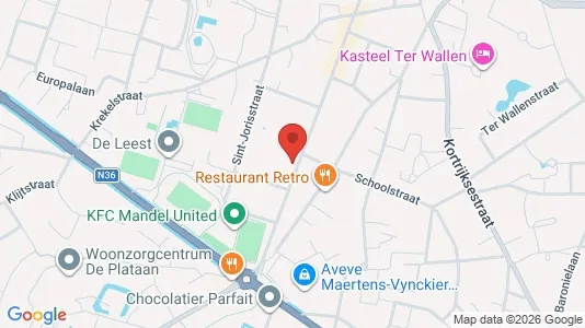 Toimistotilat Vuokrattavana i Izegem - Kuva Google Street Viewstä