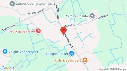 Varastot Vuokrattavana i Waregem - Kuva Google Street Viewstä