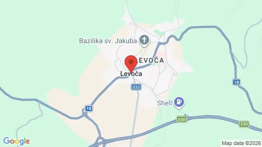 Liikekiinteistöt Vuokrattavana i Levoča - Kuva Google Street Viewstä