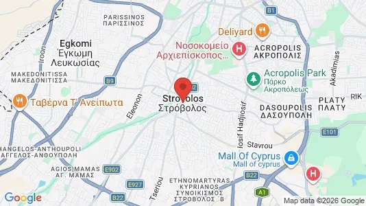 Winkels te huur i Nicosia Strovolos - Foto uit Google Street View
